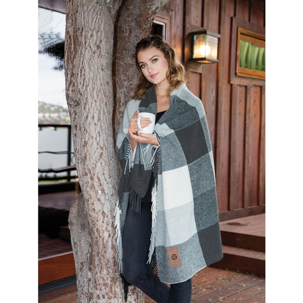 50" x 60" plaid-patterned blanket made of Australian fine wool/acrylic; features... from ASI 90913 Terry Town