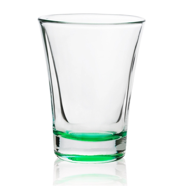 2 oz. clear shot glass, measuring 3.9"H x 2.1" rim x... from ASI 39552 BEL Promo