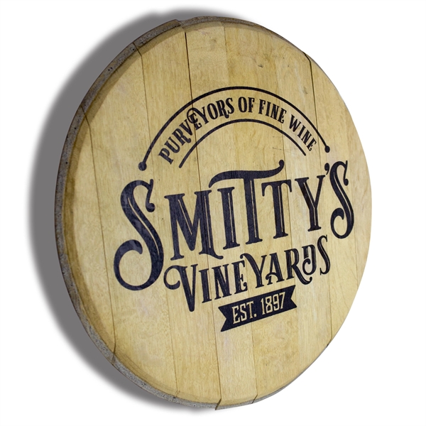 21" barrel head sign with a keyhole.... from ASI 50120 Dixie Seal & Stamp Co Inc / Dixiline