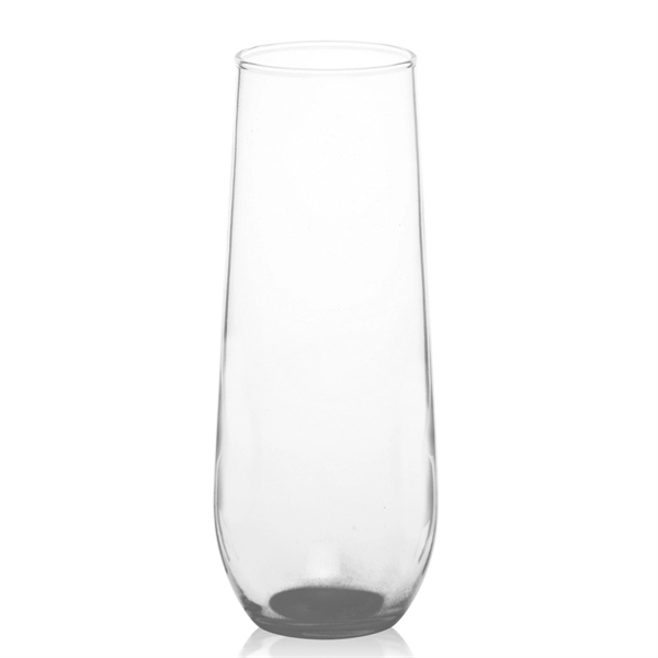 Clear stemless champagne flute glass, 8 oz.... from ASI 39552 BEL Promo