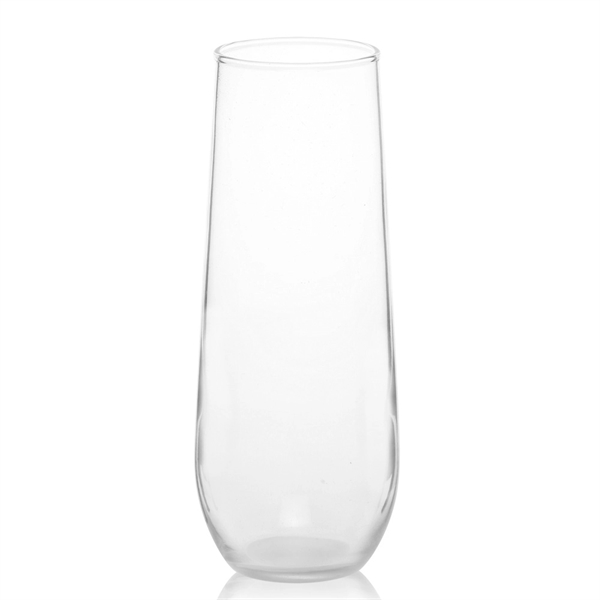 Clear stemless champagne flute glass, 8 oz.... from ASI 39552 BEL Promo