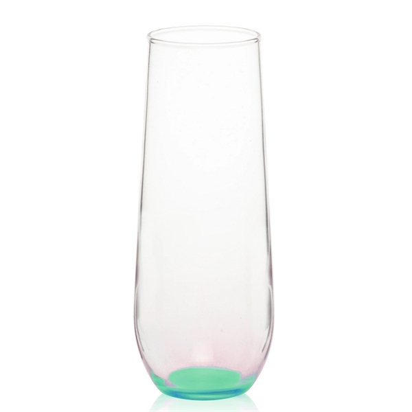 Clear stemless champagne flute glass, 8 oz.... from ASI 39552 BEL Promo