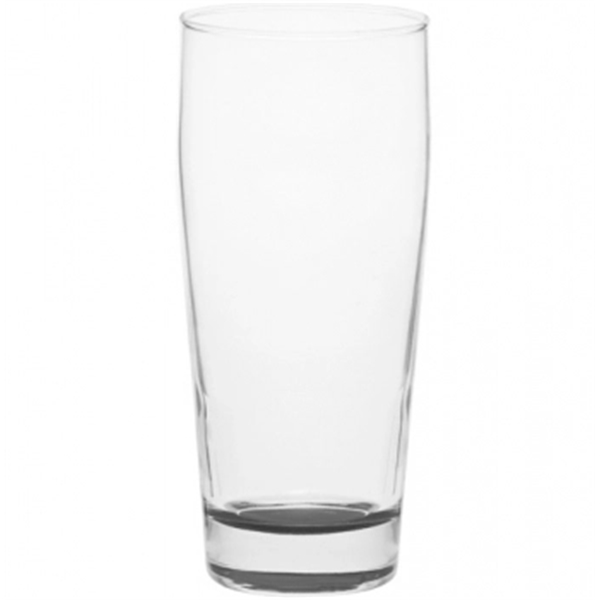 Clear 16 oz diamond tapered pub glass with thick base.... from ASI 39552 BEL Promo