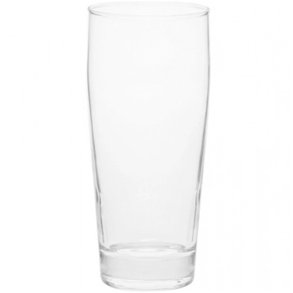 Clear 16 oz diamond tapered pub glass with thick base.... from ASI 39552 BEL Promo