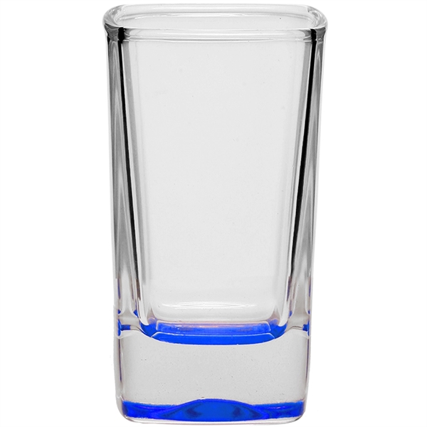 2.8 oz. clear glass shot glass with square shape.... from ASI 39552 BEL Promo
