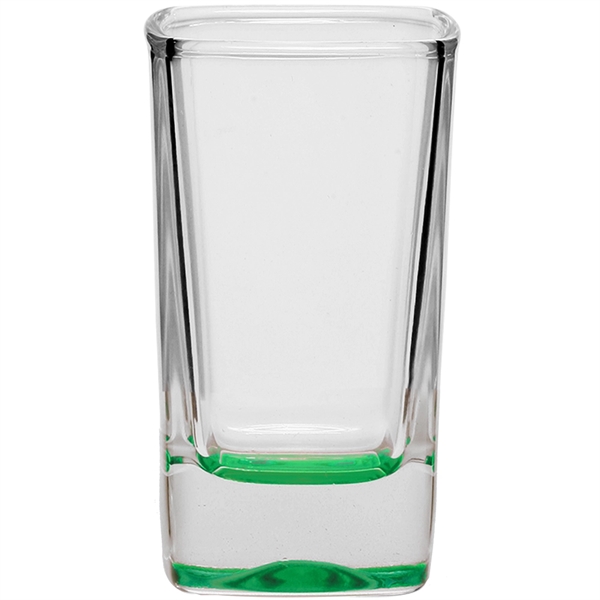 2.8 oz. clear glass shot glass with square shape.... from ASI 39552 BEL Promo