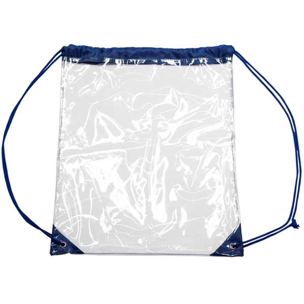 14" x 17" plastic drawstring bag with colored straps... from ASI 39552 BEL Promo