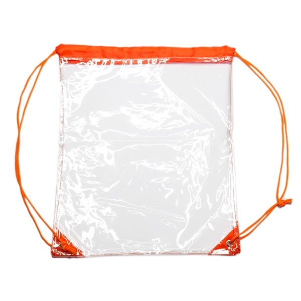 14" x 17" plastic drawstring bag with colored straps... from ASI 39552 BEL Promo