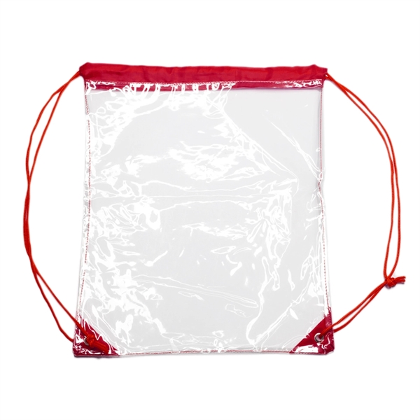 14" x 17" plastic drawstring bag with colored straps... from ASI 39552 BEL Promo