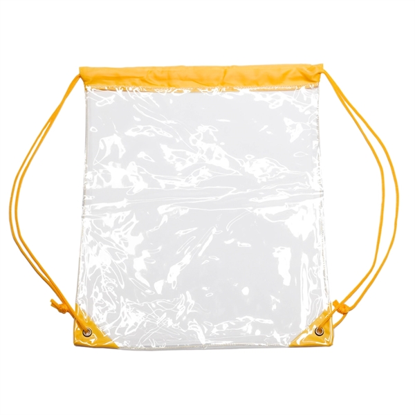 14" x 17" plastic drawstring bag with colored straps... from ASI 39552 BEL Promo