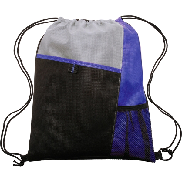 13.5"W x 15.5"H mesh pocket drawstring backpack with spacious main compartment.... from ASI 39552 BEL Promo