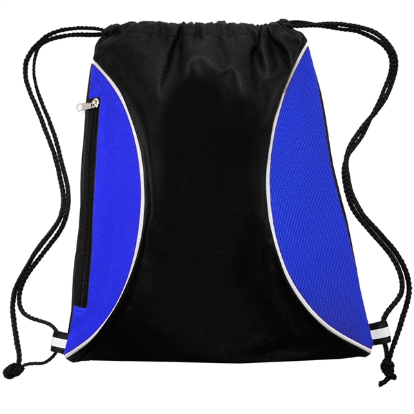 Non-woven zipper side drawstring backpack... from ASI 39552 BEL Promo