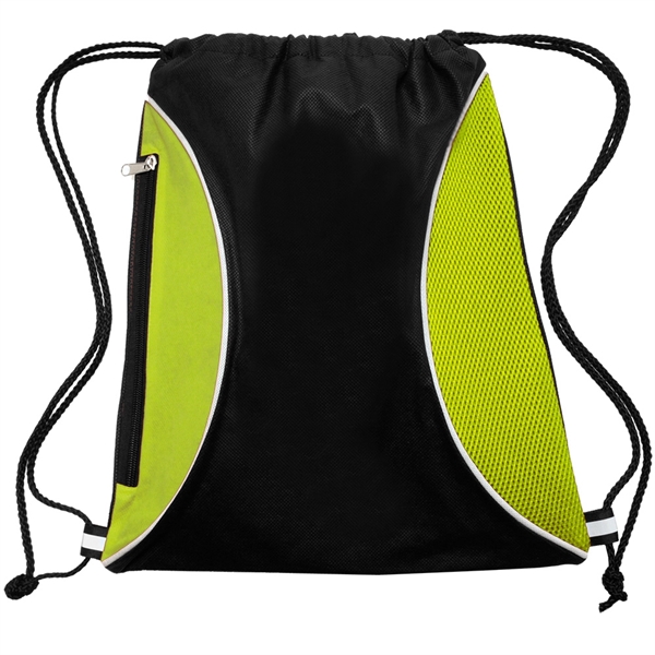 Non-woven zipper side drawstring backpack... from ASI 39552 BEL Promo