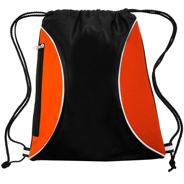Non-woven zipper side drawstring backpack... from ASI 39552 BEL Promo
