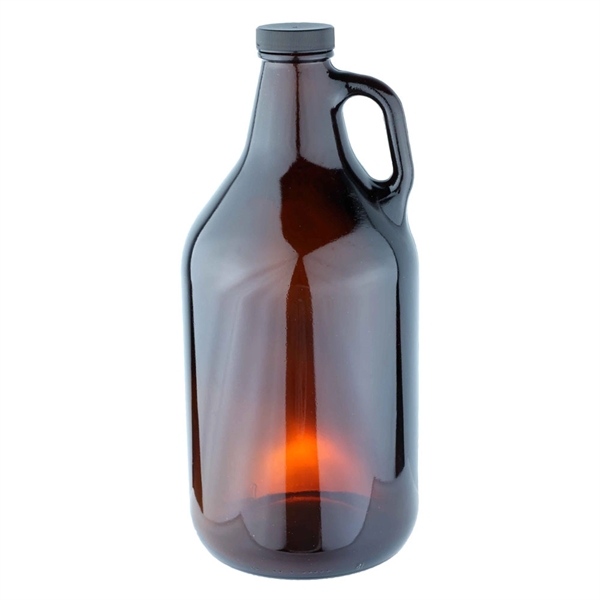 64 oz. Amber Handle Glass Beer Growler 38/400.... from ASI 39552 BEL Promo