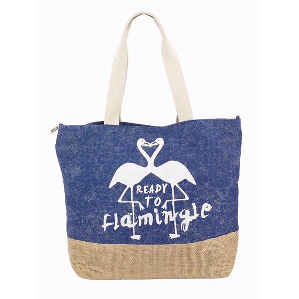 Earth Enthusiast "Ready to Flamingle" Beach Tote... from ASI 34046 Allcasion Travelware Co