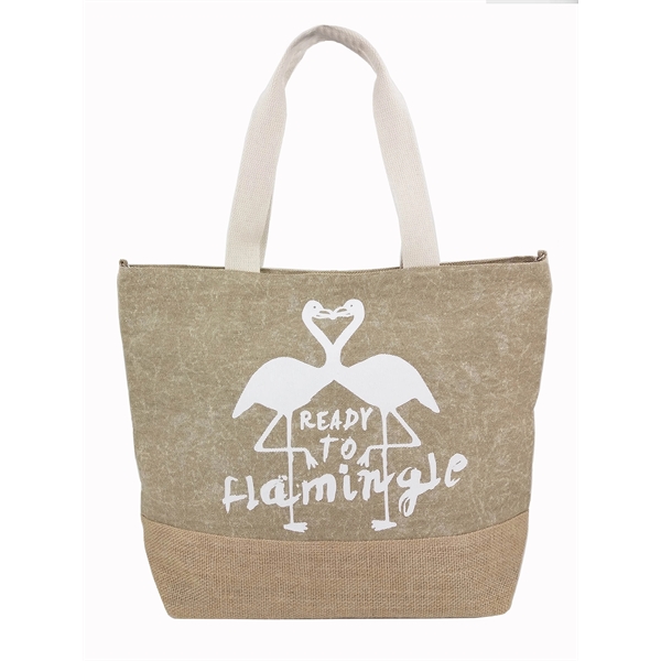 Earth Enthusiast "Ready to Flamingle" Beach Tote... from ASI 34046 Allcasion Travelware Co