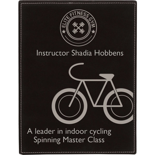 9" x 12" x 0.875" leatherette plaques, signs or menus with... from ASI 92531 Unique Custom Products / UCP