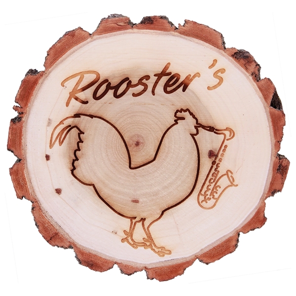 Wooden sign with bark edges measures 7" and makes for a... from ASI 92531 Unique Custom Products / UCP