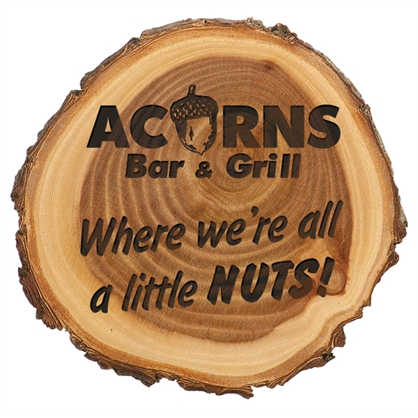 Wooden sign with bark edges measures 9" and makes for a... from ASI 92531 Unique Custom Products / UCP