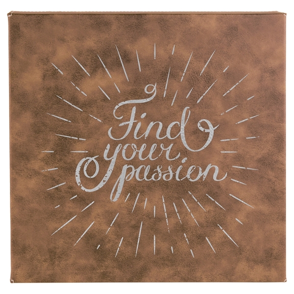 Premium leatherette wall art sign measures 12" x 18" and is... from ASI 92531 Unique Custom Products / UCP