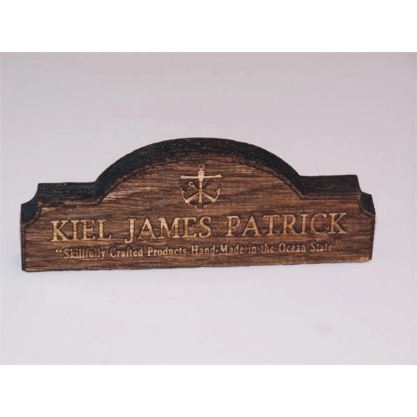 Wooden table sign measures 2" x 5" and features unique characteristics... from ASI 92531 Unique Custom Products / UCP