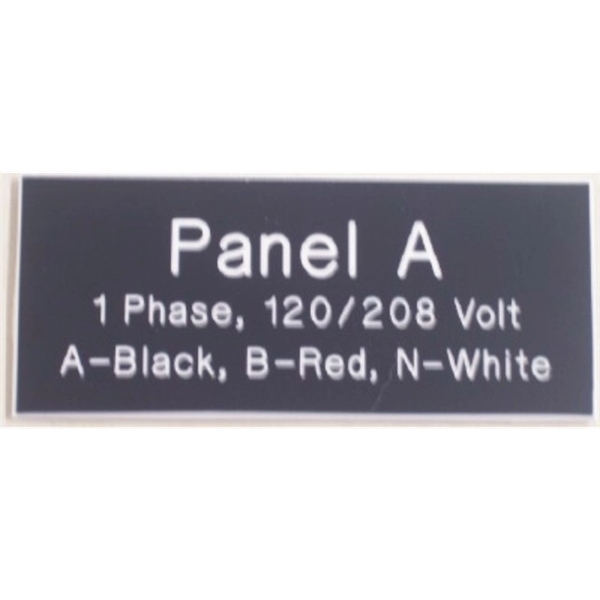 Laser-engraved, acrylic sign measures 1" x 3" - in nine colors... from ASI 92531 Unique Custom Products / UCP