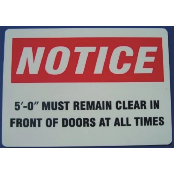 Color-printed sign measures 10" x 12" and is made of aluminum,... from ASI 92531 Unique Custom Products / UCP