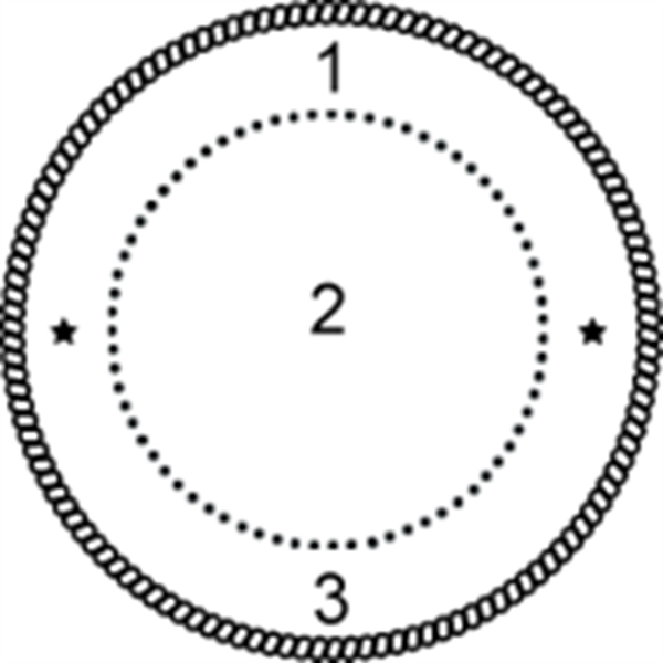 The 2" rubber stamp seal can be designed to your business... from ASI 92531 Unique Custom Products / UCP