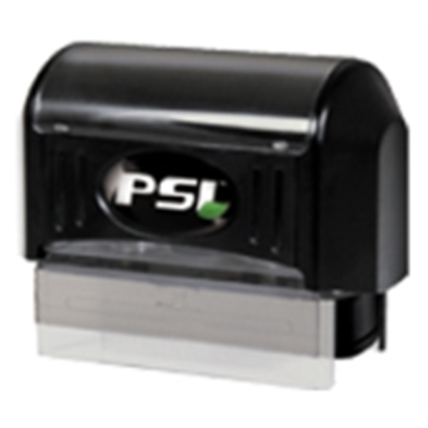 The 13/16" x 2 1/8" rubber stamp seal can be designed... from ASI 92531 Unique Custom Products / UCP