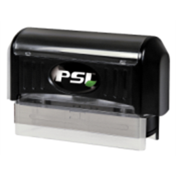 The 9/16" x 3 1/8" rubber stamp seal can be designed... from ASI 92531 Unique Custom Products / UCP