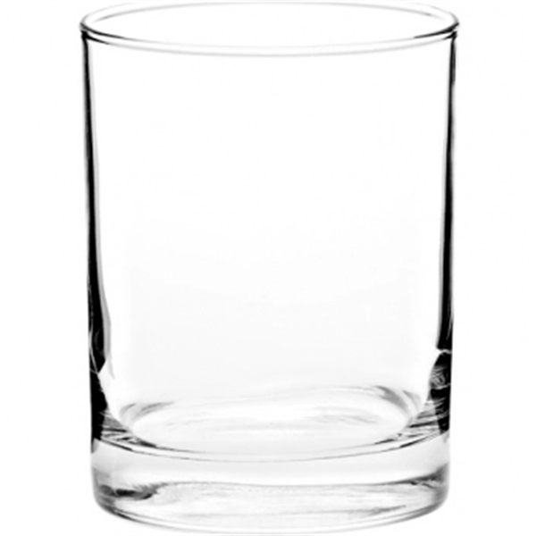 Clear 14 oz cylindrical whiskey glass with heavy base.... from ASI 39552 BEL Promo