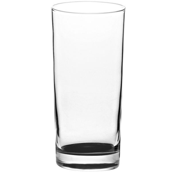 Clear 15 oz tall glass with smooth rim and thick base.... from ASI 39552 BEL Promo