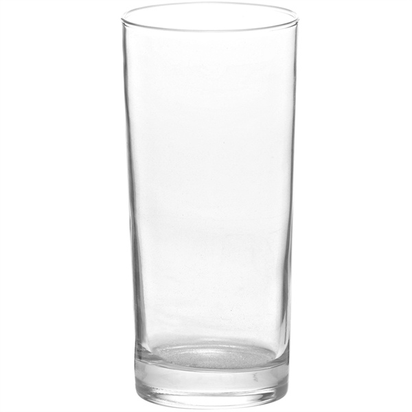 Clear 15 oz tall glass with smooth rim and thick base.... from ASI 39552 BEL Promo