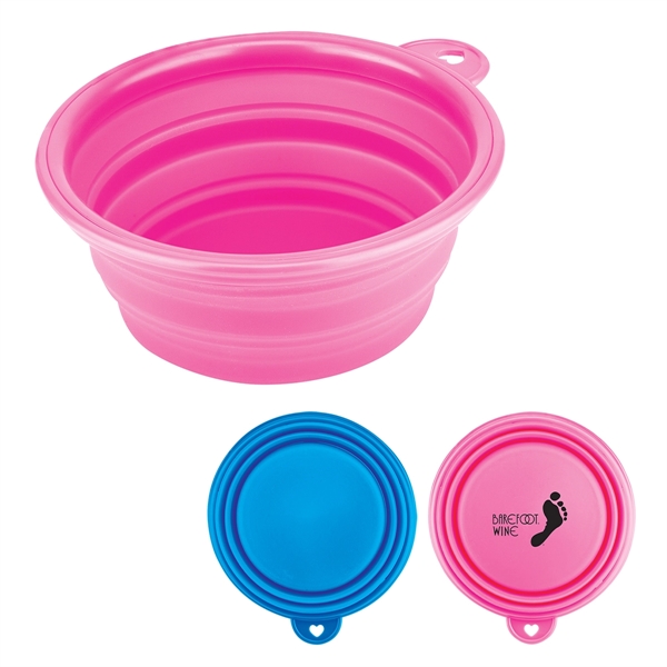 Convenient travel bowl for your pet.  Collapses to 5" disk.... from ASI 79840 The Proinnovative Line / Proinnovative Line
