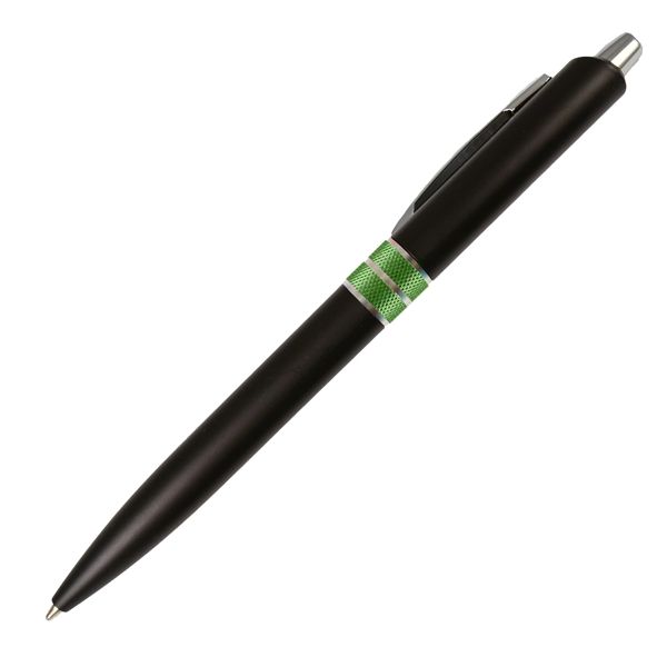 Ballpoint pen with a matte barrel and a colored band.... from ASI 57956 Graphco line