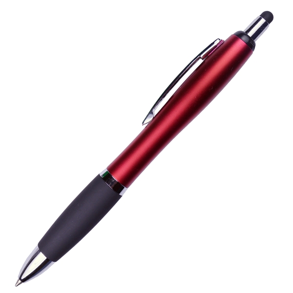 Click ballpoint pen designed with a matte barrel and rubber grip... from ASI 57956 Graphco line