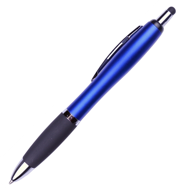 Click ballpoint pen designed with a matte barrel and rubber grip... from ASI 57956 Graphco line