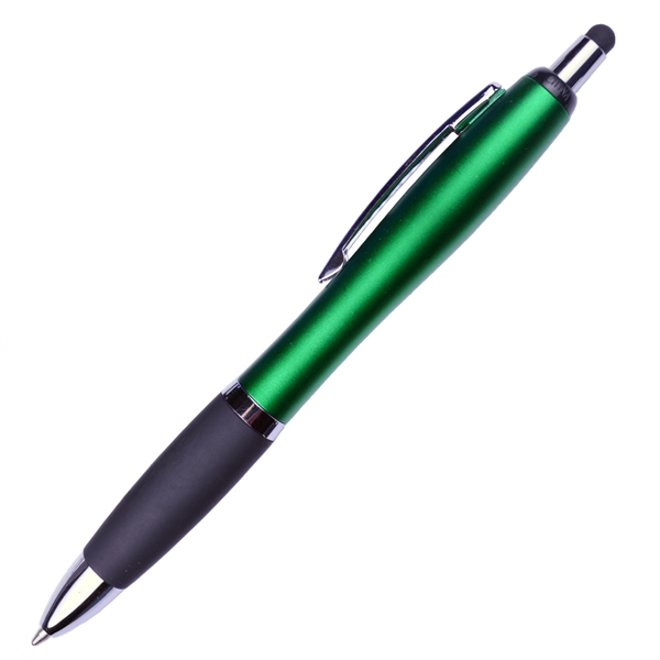 Click ballpoint pen designed with a matte barrel and rubber grip... from ASI 57956 Graphco line
