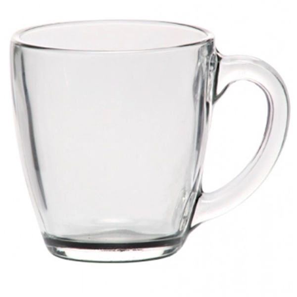 15.5 oz. glass tapered mug has a thick handle and base.... from ASI 39552 BEL Promo