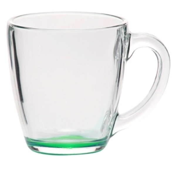15.5 oz. glass tapered mug has a thick handle and base.... from ASI 39552 BEL Promo