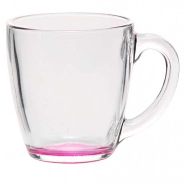 15.5 oz. glass tapered mug has a thick handle and base.... from ASI 39552 BEL Promo