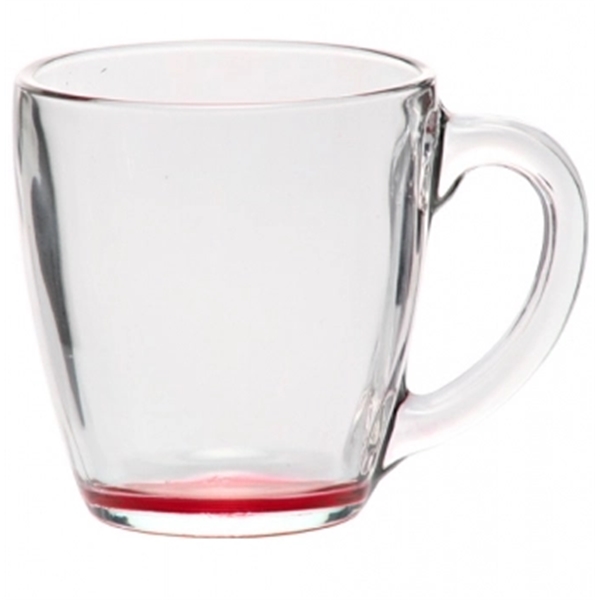 15.5 oz. glass tapered mug has a thick handle and base.... from ASI 39552 BEL Promo