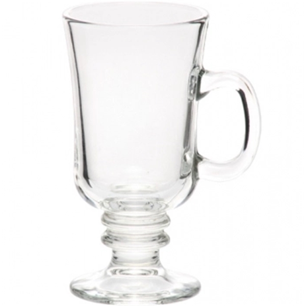 8.5 oz. clear glass Irish coffee mug with ribbed stem and... from ASI 39552 BEL Promo