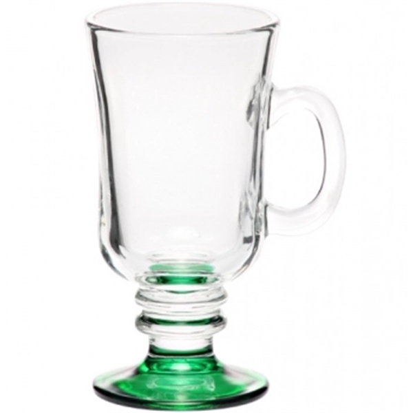8.5 oz. clear glass Irish coffee mug with ribbed stem and... from ASI 39552 BEL Promo
