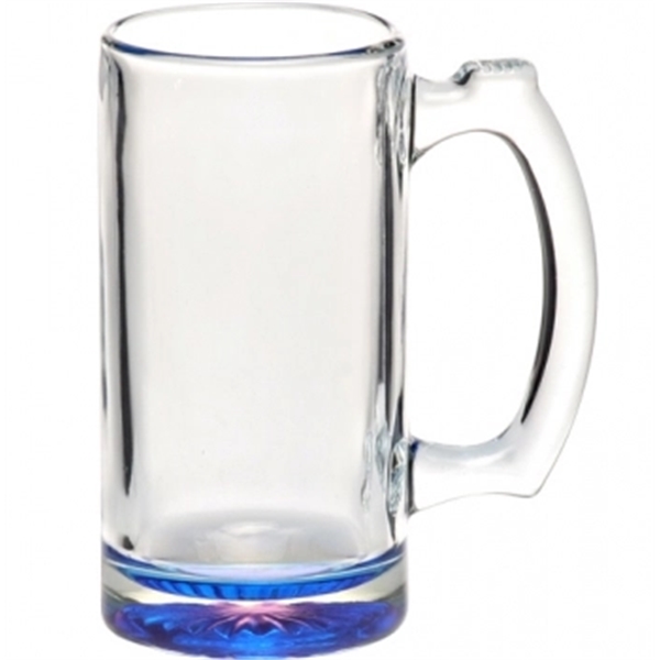 12.5 oz. clear glass beer mug with star bottom and thick... from ASI 39552 BEL Promo