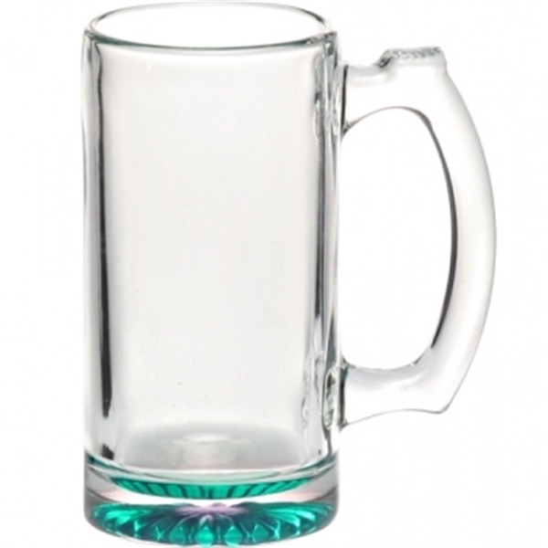 12.5 oz. clear glass beer mug with star bottom and thick... from ASI 39552 BEL Promo