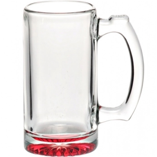 12.5 oz. clear glass beer mug with star bottom and thick... from ASI 39552 BEL Promo