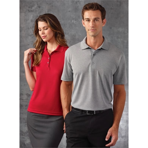 Men's Saratoga Performance Mini Mesh Polo comes with flat collar, double-stitched... from ASI 85988 Century Place Apparel