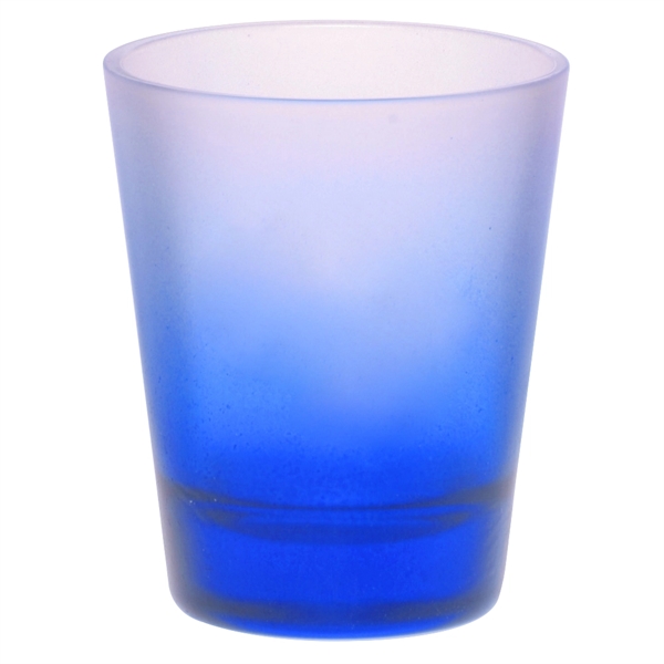 Clear frosted 2 oz shot glass.... from ASI 39552 BEL Promo